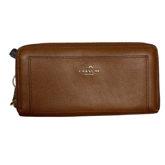 Wallet Designer By Coach In Brown, Size:Large