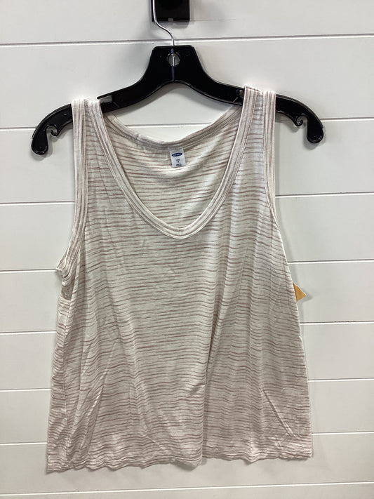 Top Sleeveless By Old Navy In Cream, Size:M