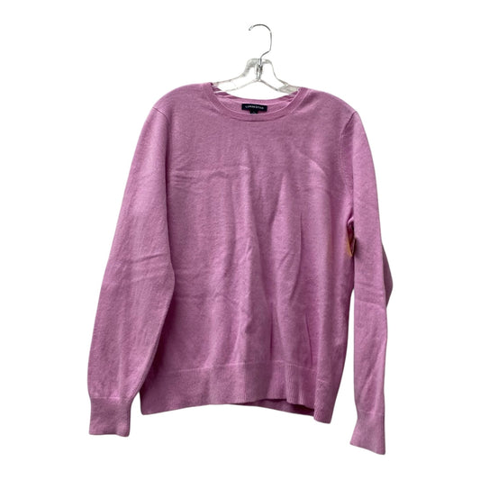 Sweater Cashmere By Lands End In Purple, Size:1X