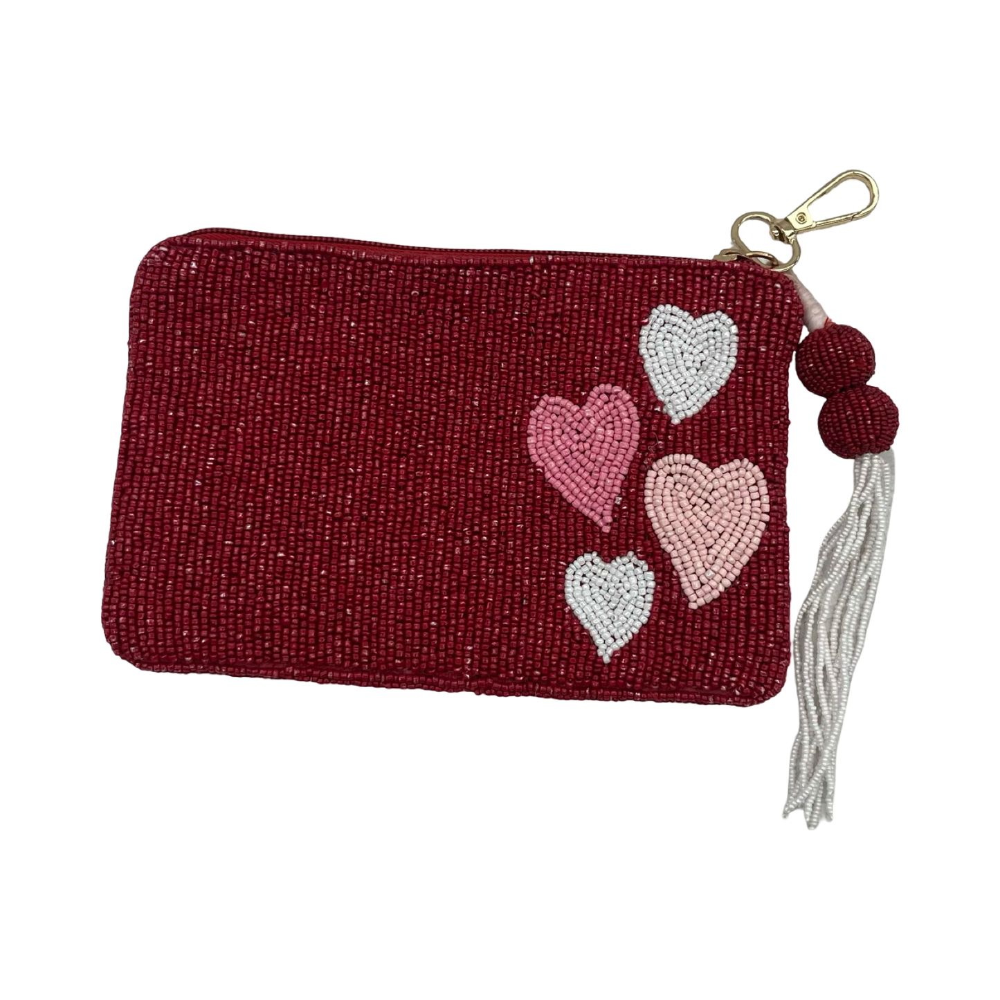 Makeup Bag By Clothes Mentor In Pink & Red, Size:Small