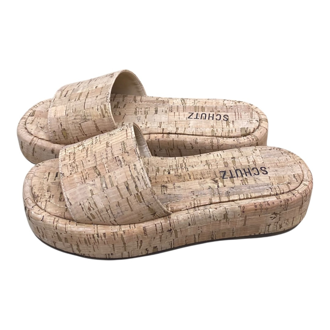 Shoes Flats By Schutz In Tan, Size:6