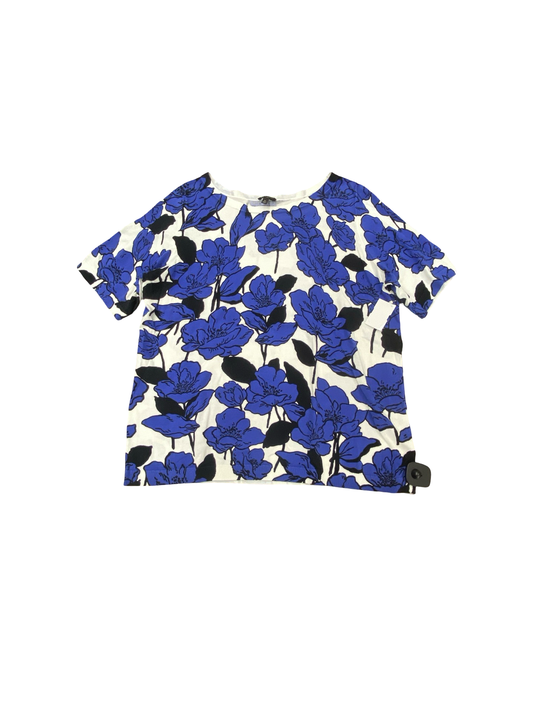 Sweater Ss By Talbots In Floral Print, Size:1X