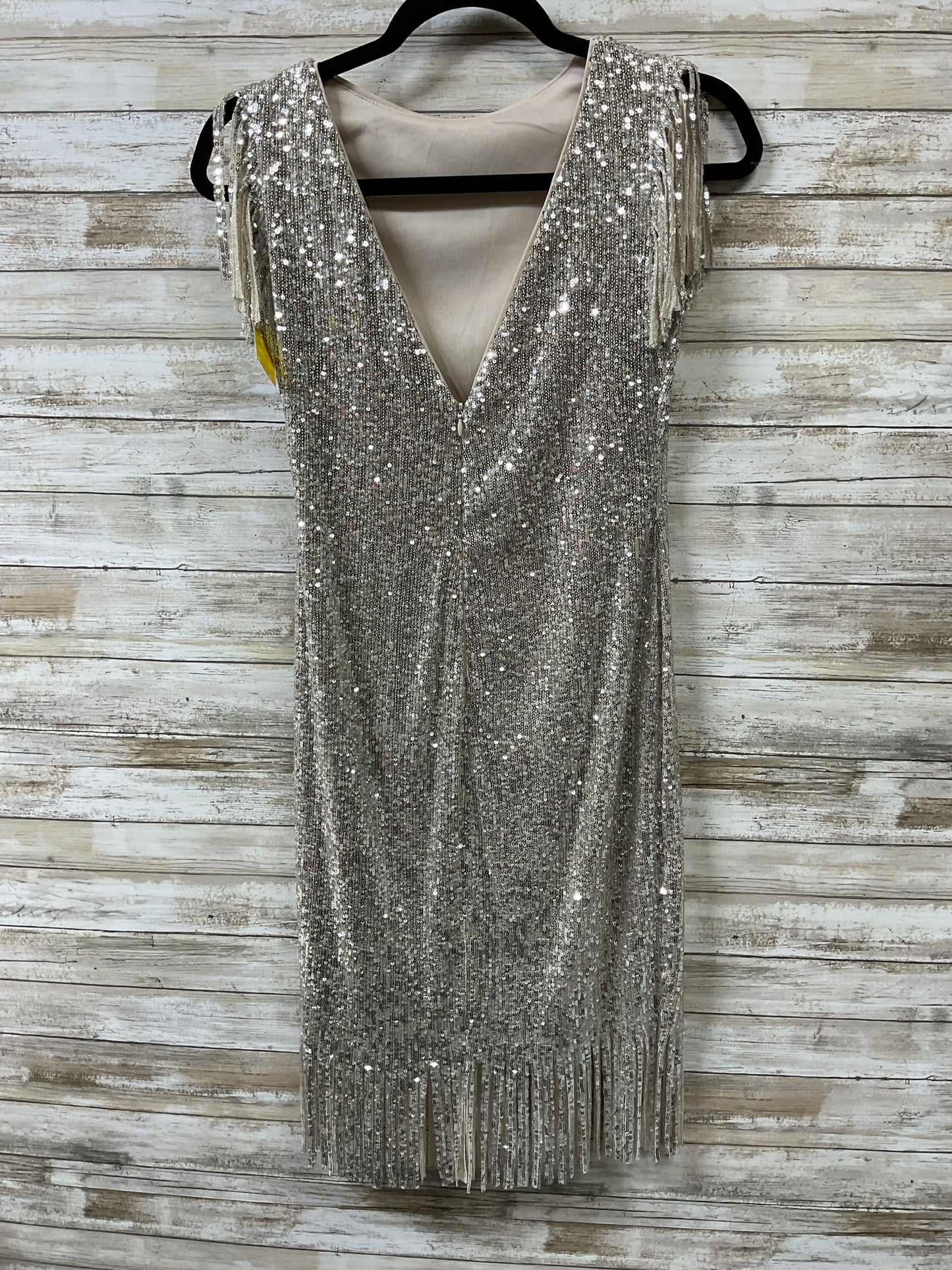 Dress Party Midi By Cma In Silver, Size:S