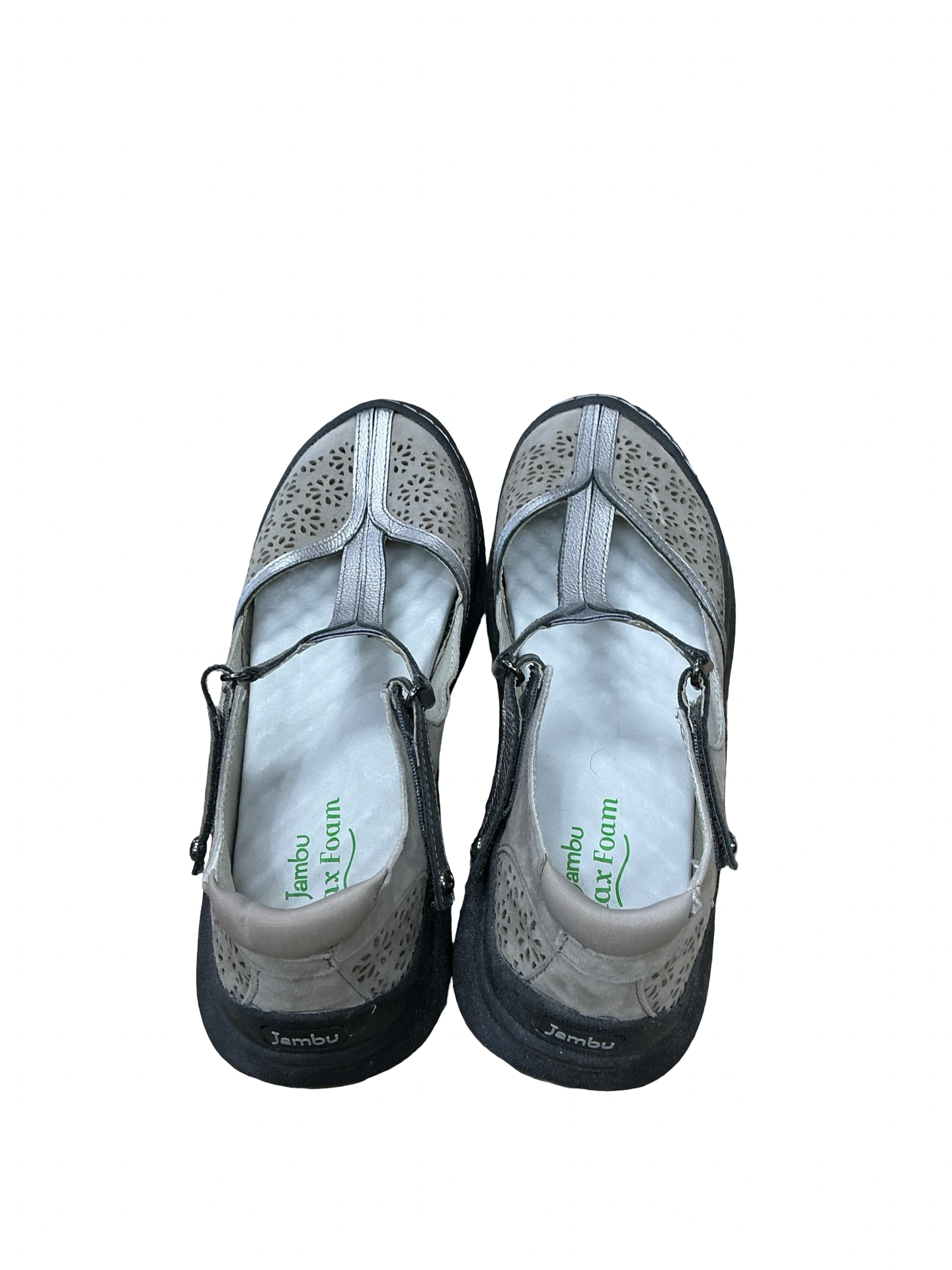 Shoes Flats By Jambu In Grey, Size:8.5