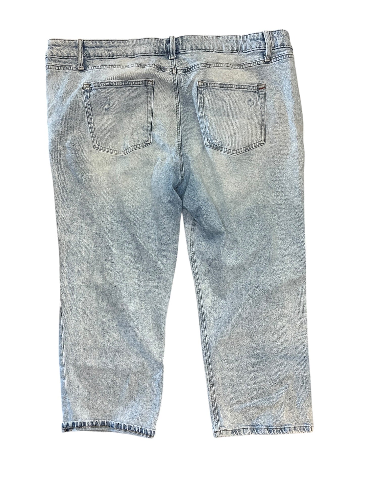 Jeans Straight By Edgely In Blue Denim, Size:24