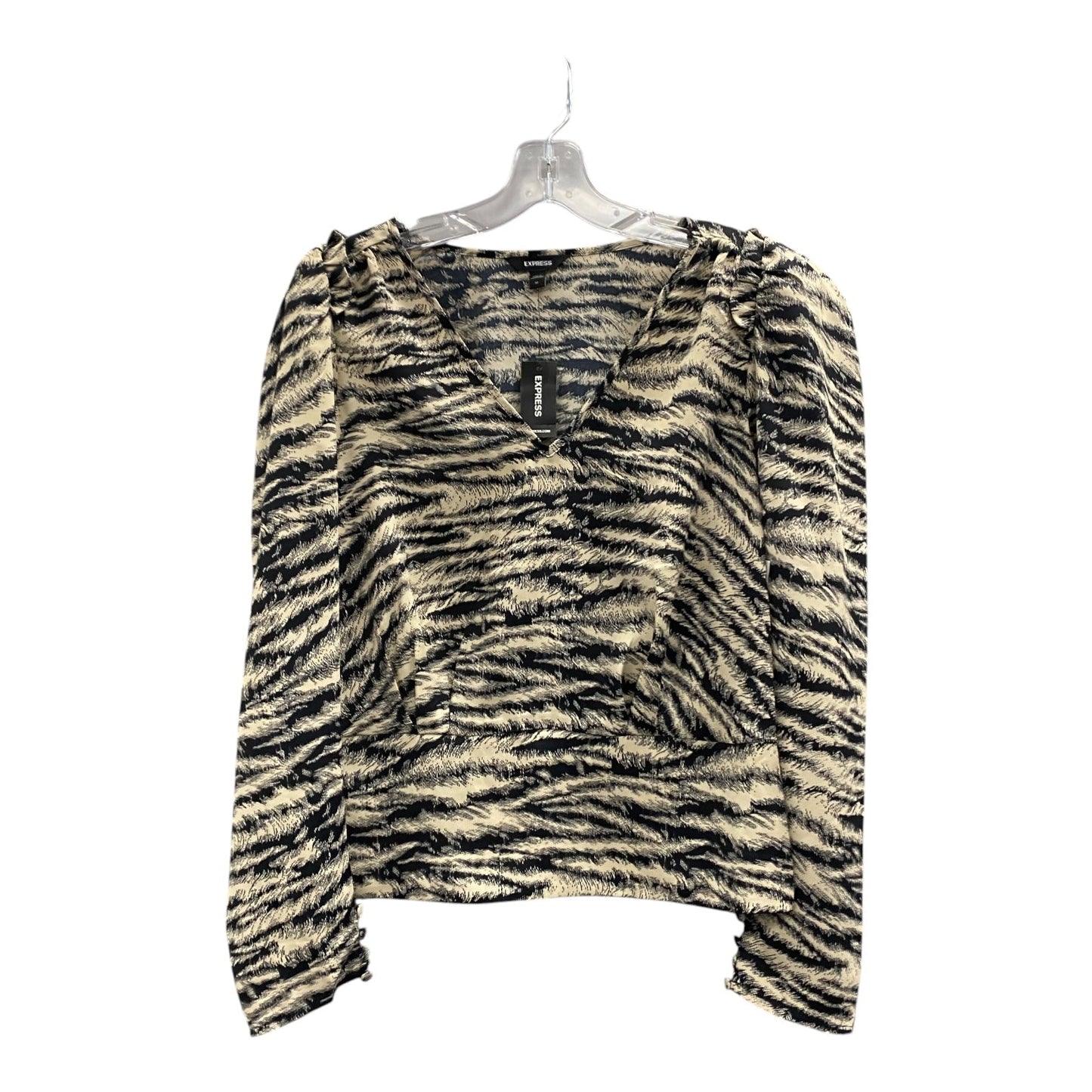 Top Ls By Express In Black & Tan, Size:M