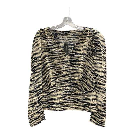 Top Ls By Express In Black & Tan, Size:M