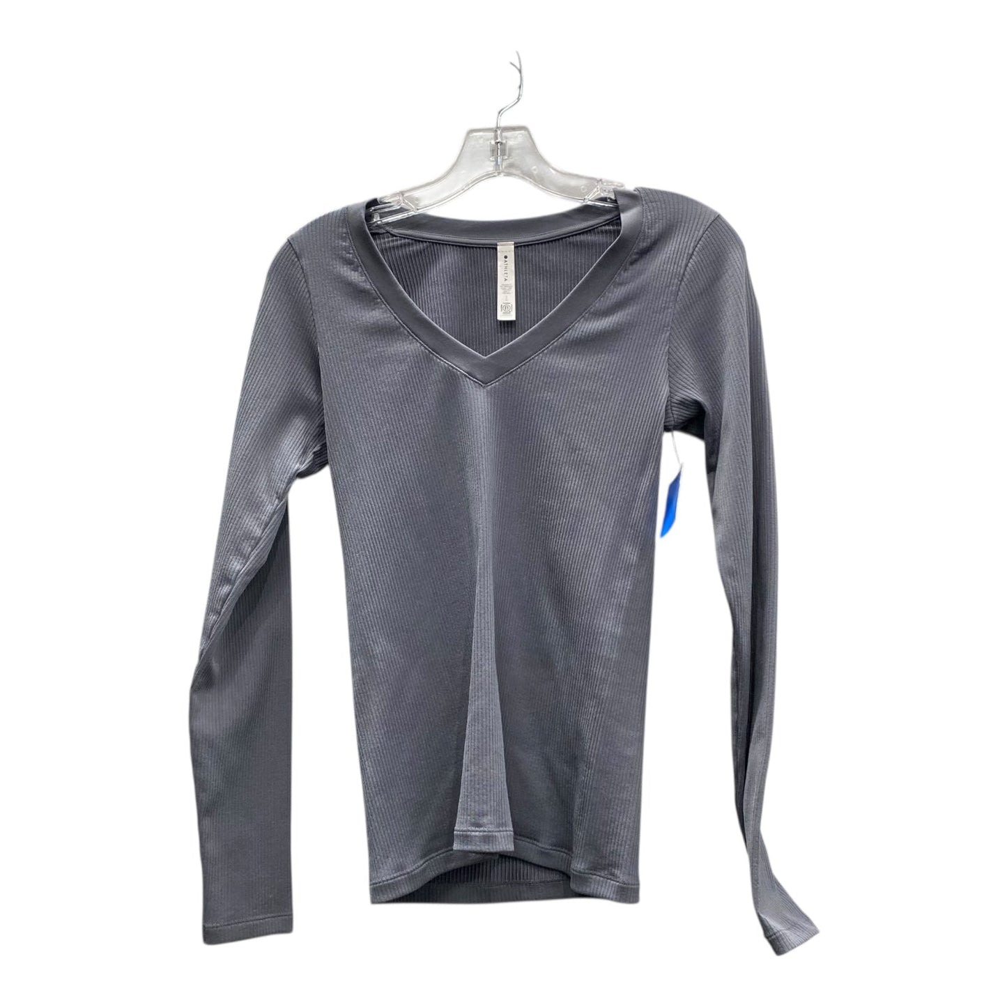 Athletic Top Ls Crewneck By Athleta In Grey, Size:S