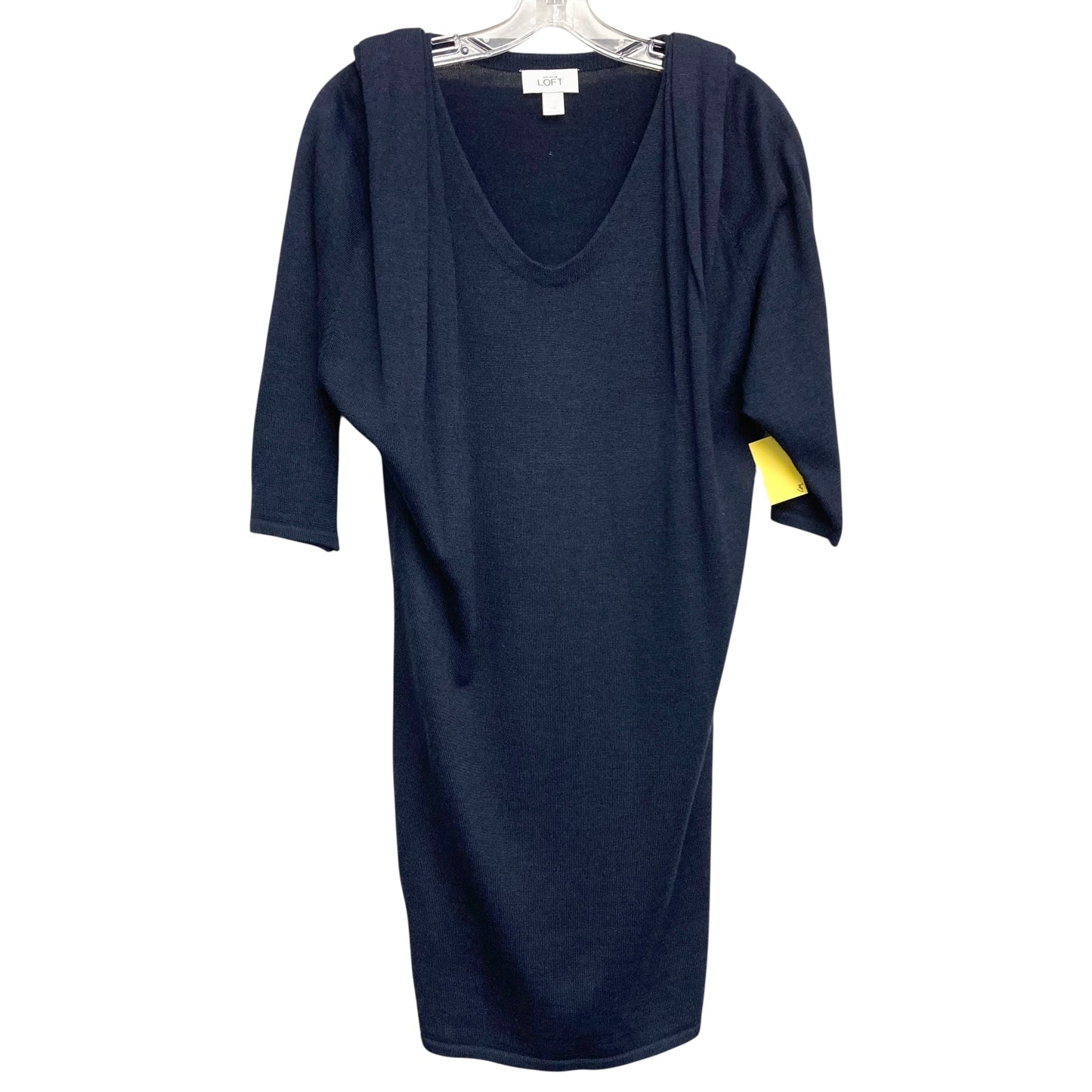 Dress Sweater By Loft In Navy, Size:Xs