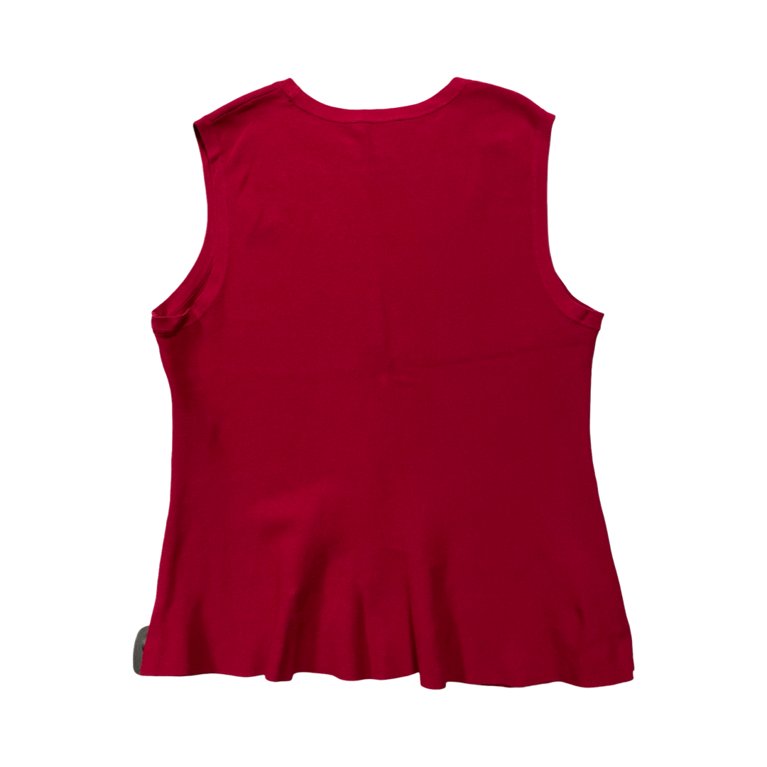 Top Sleeveless By Ann Taylor In Pink, Size:Xl