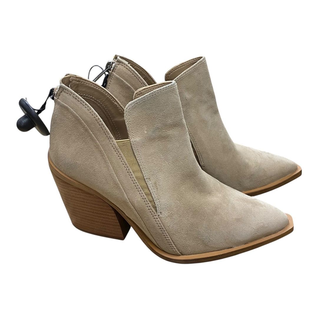 Boots Ankle Heels By Vince Camuto In Brown, Size:7.5