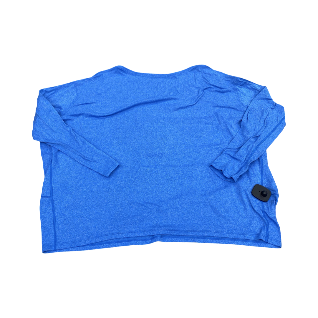 Athletic Top Ls Crewneck By Lululemon In Blue, Size:L