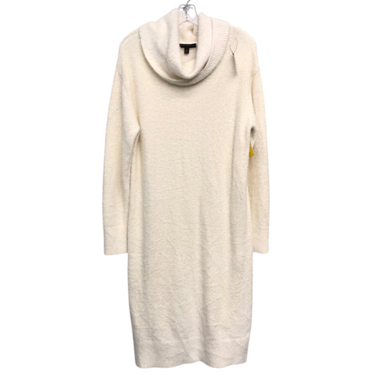 Dress Casual Midi By Banana Republic In Cream, Size:M