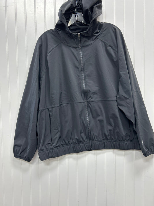 Athletic Jacket By Fabletics In Black, Size:1X
