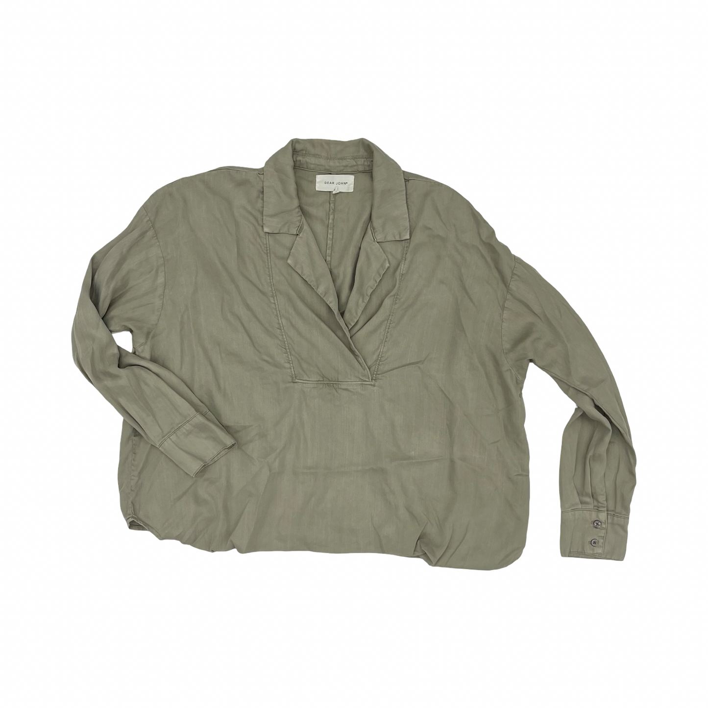 Top Ls By Dear John In Green, Size:M