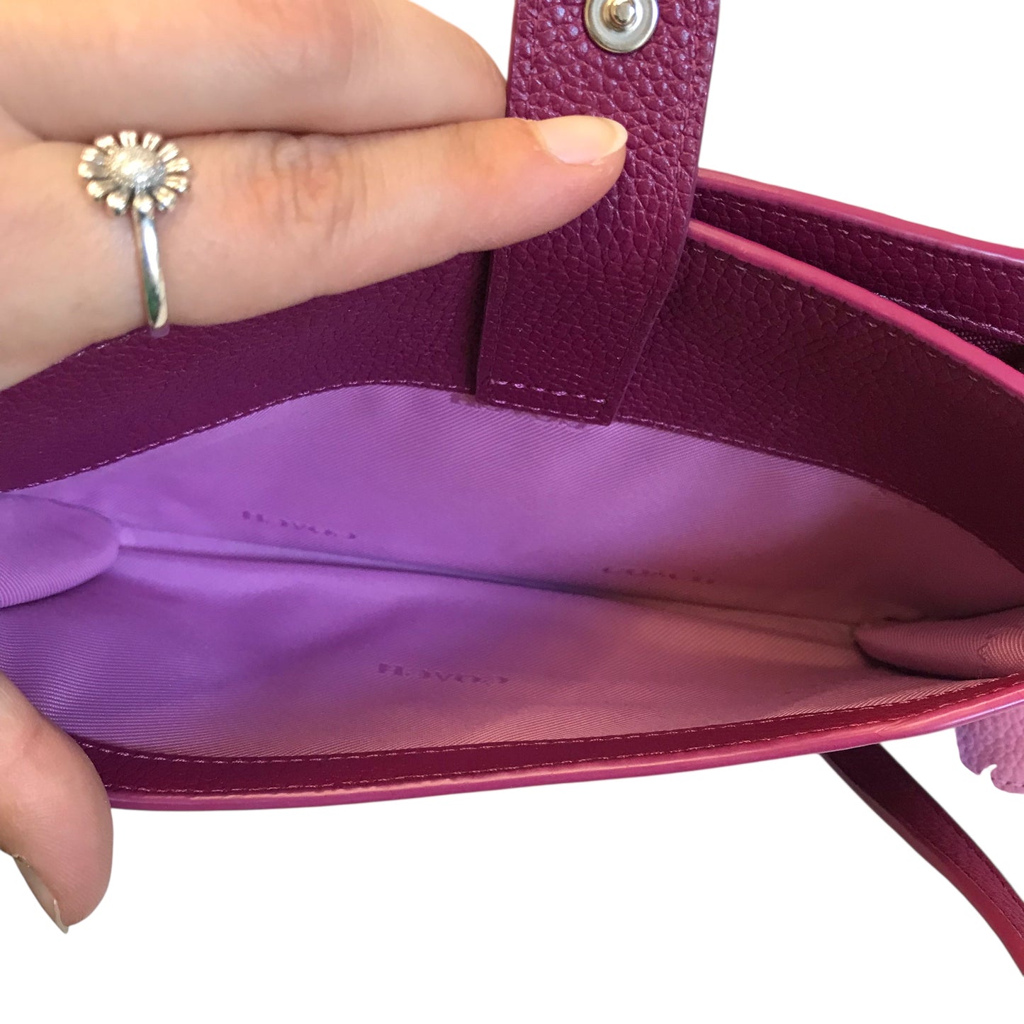 Crossbody Designer By Coach In Purple, Size:Small