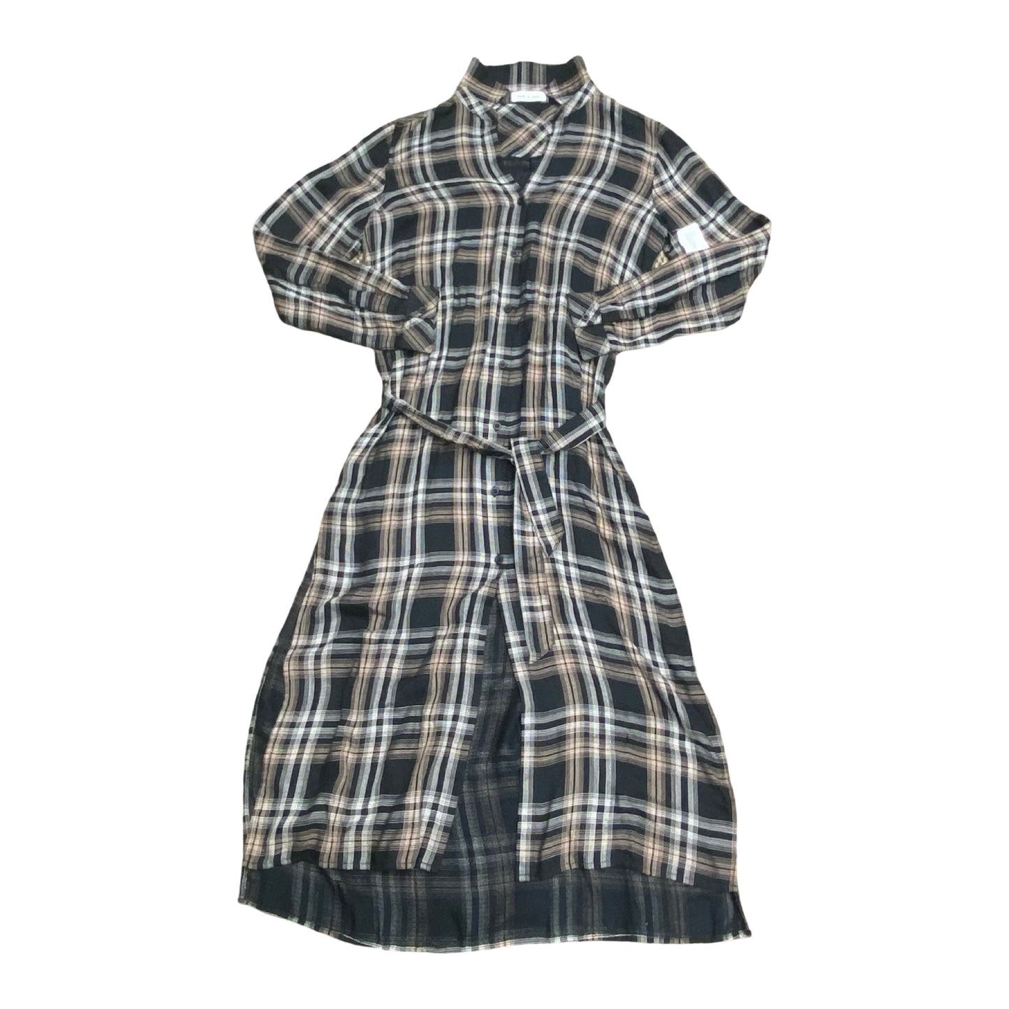 Dress Casual Maxi By Cloth & Stone In Plaid Pattern, Size:M
