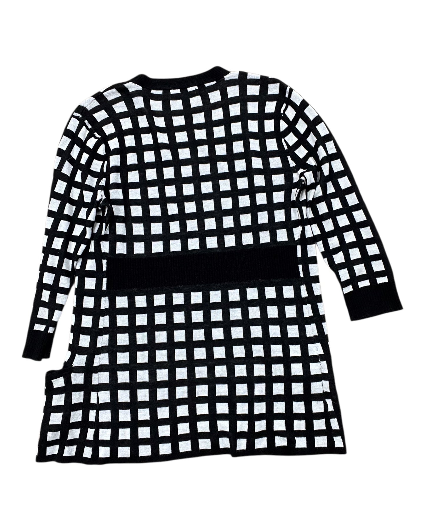 Cardigan By New York And Co In Black & White, Size:Xs