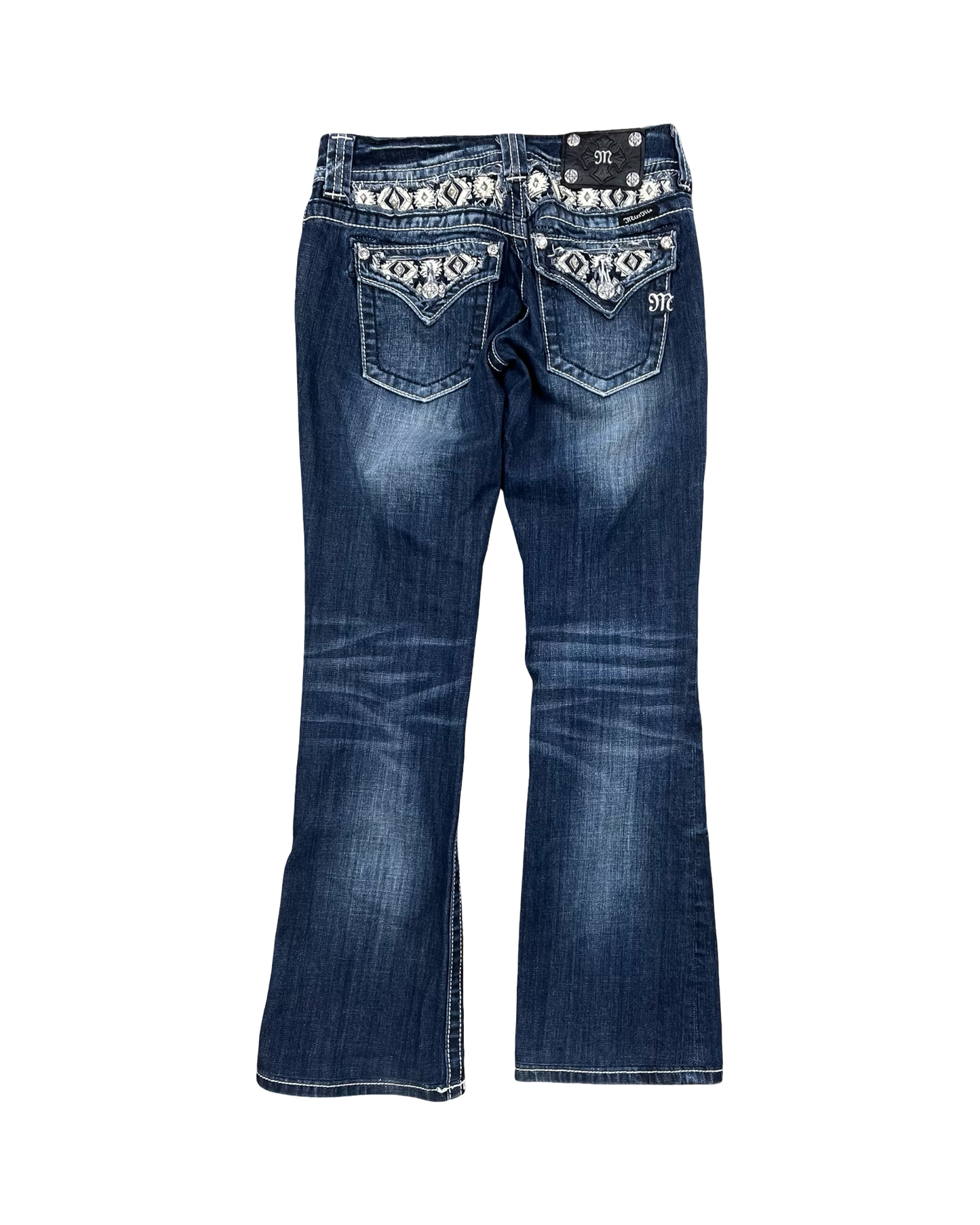 Jeans Boot Cut By Miss Me In Blue Denim, Size:4