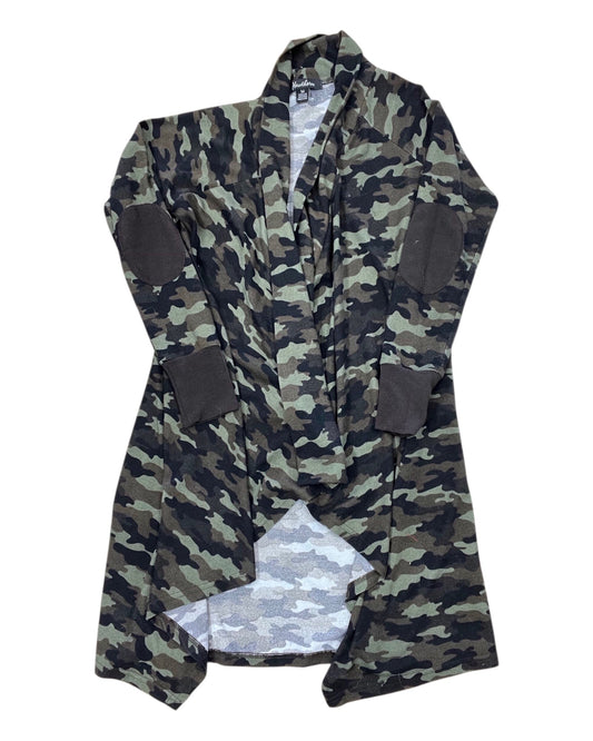 Cardigan By Clothes Mentor In Camouflage Print, Size:M