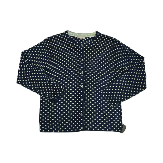 Sweater Cardigan By J. Crew In Polkadot Pattern, Size:Xl