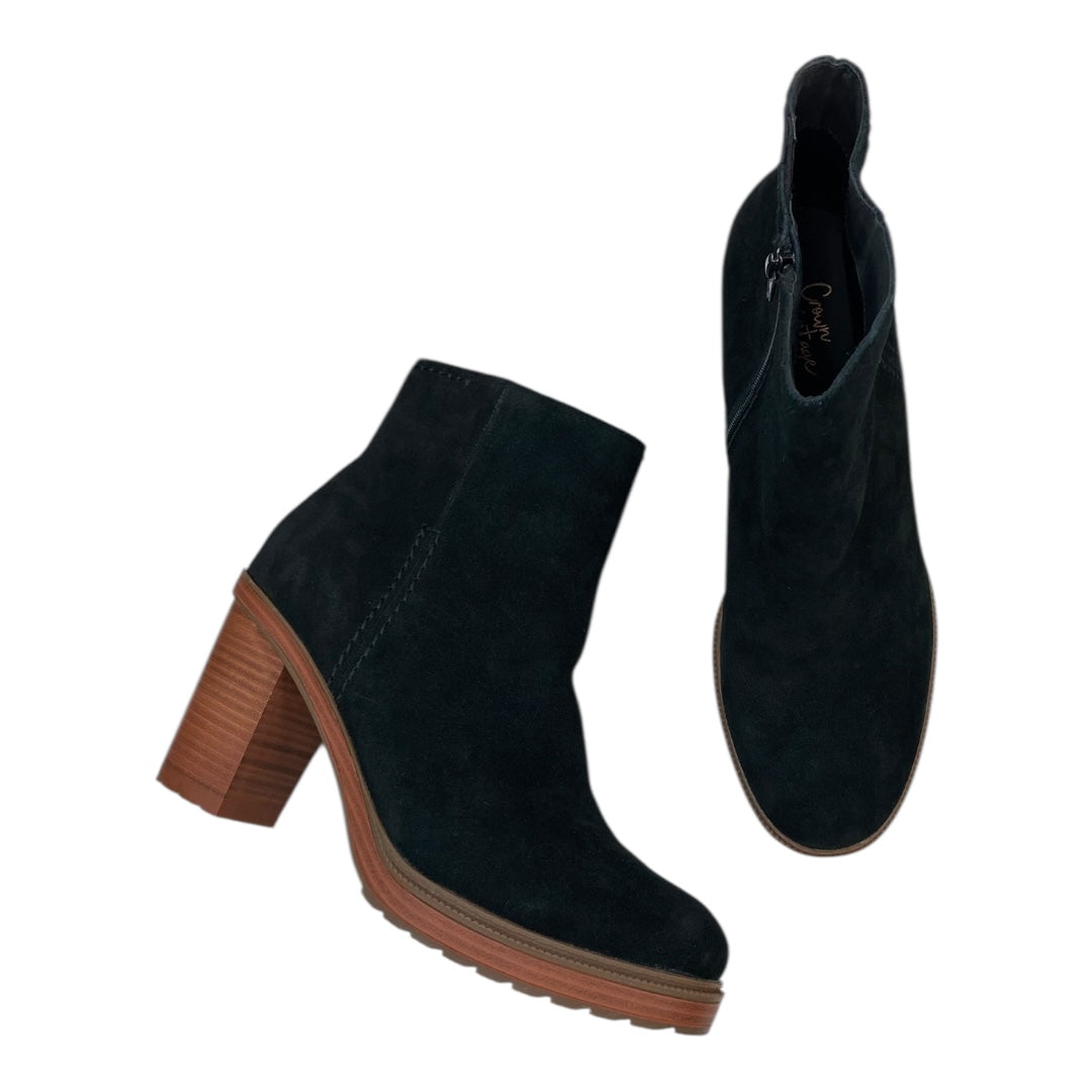 Boots Ankle Heels By Crown Vintage In Black, Size:11