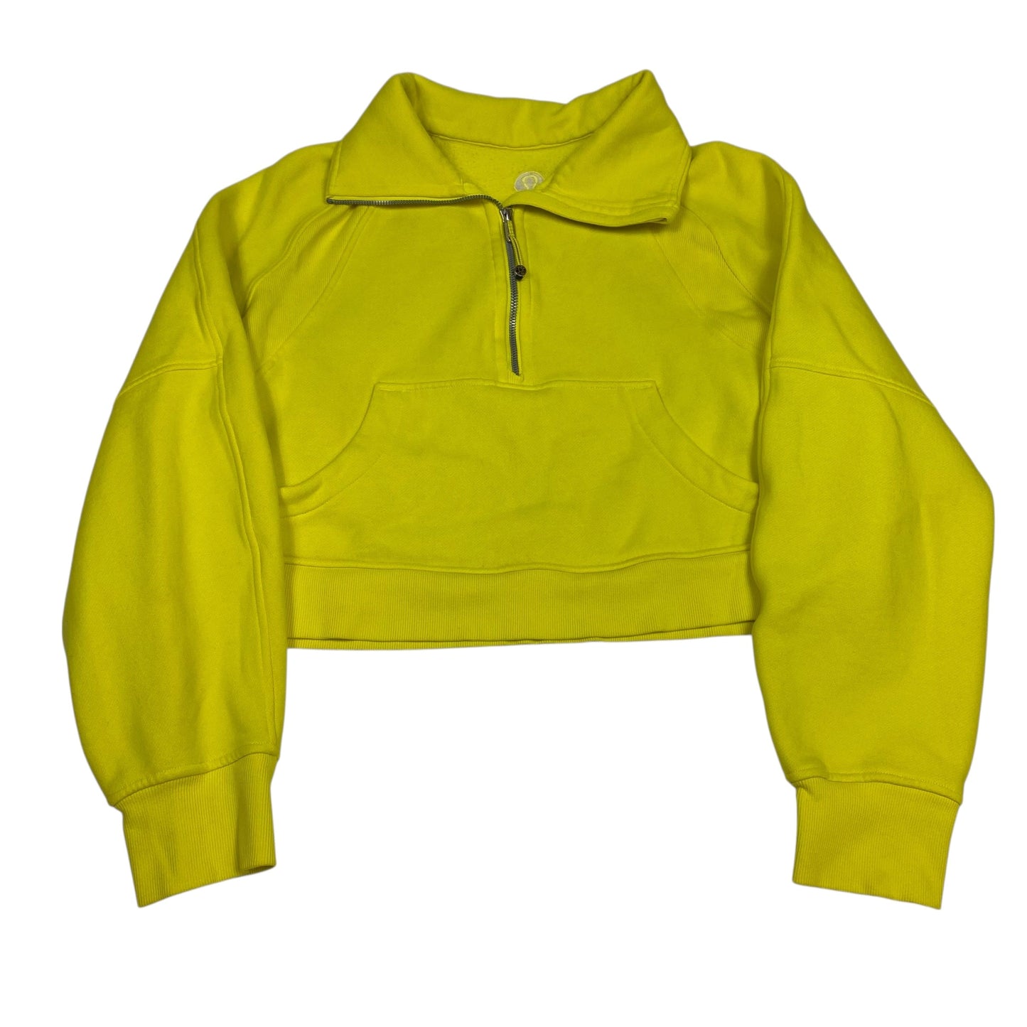 Athletic Sweatshirt Collar By Lululemon In Yellow, Size:M