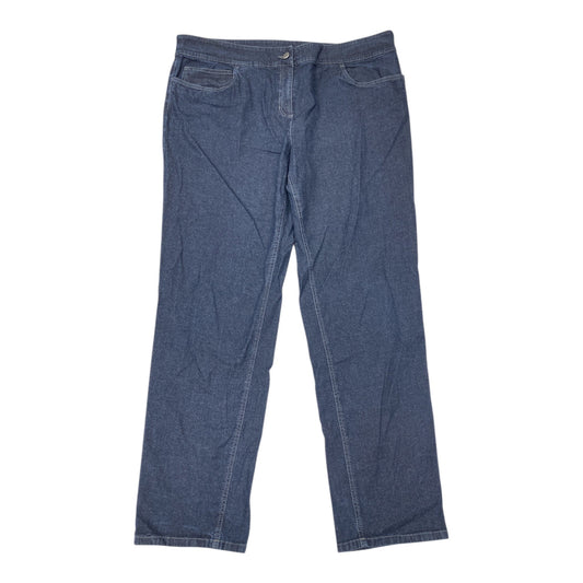 Jeans Designer By Eileen Fisher In Blue Denim, Size:Xl
