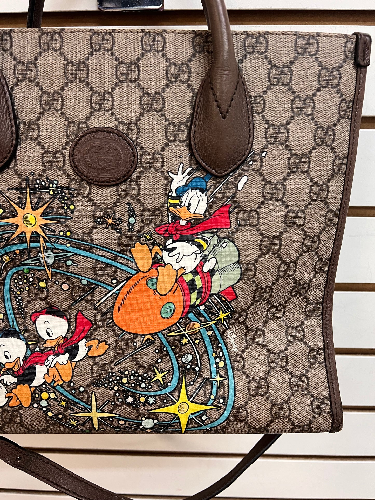 HANDBAG LUXURY DESIGNER by GUCCI In BROWN, Size: MEDIUM