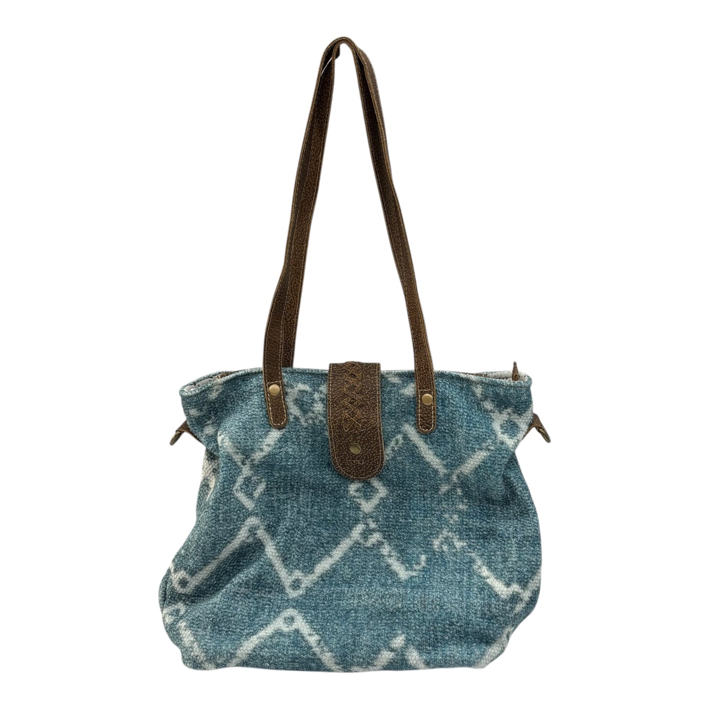 Handbag By Myra In Blue, Size:Medium