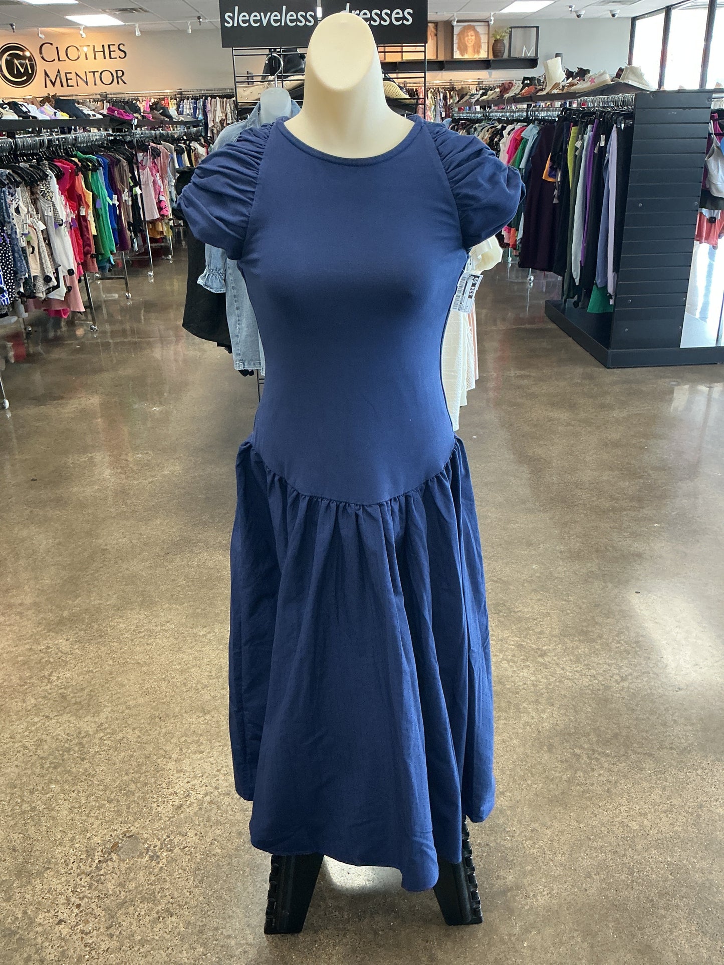 Dress Casual Maxi By Free People In Navy, Size:S