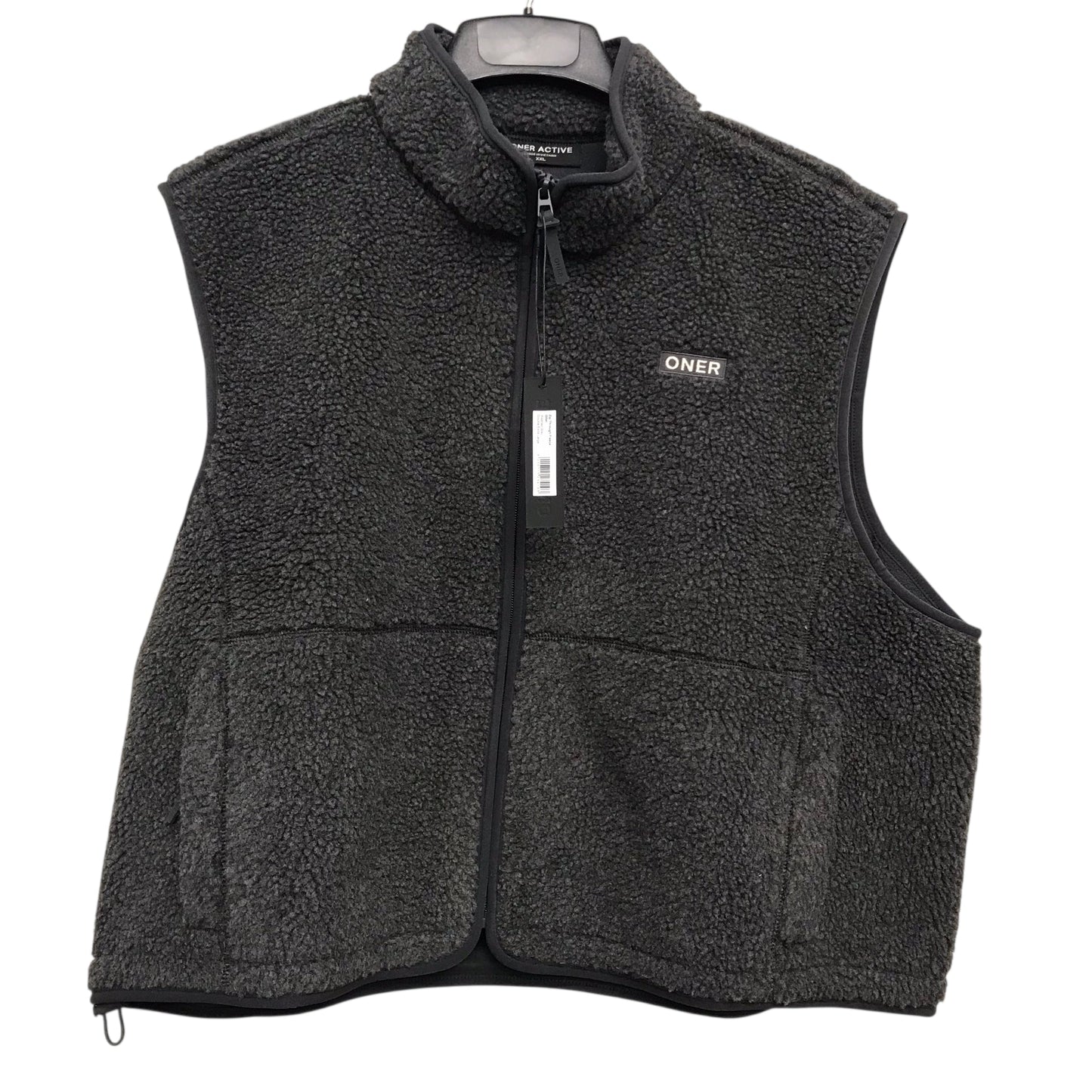 Vest Faux Fur & Sherpa By Oner Active In Grey, Size:1X