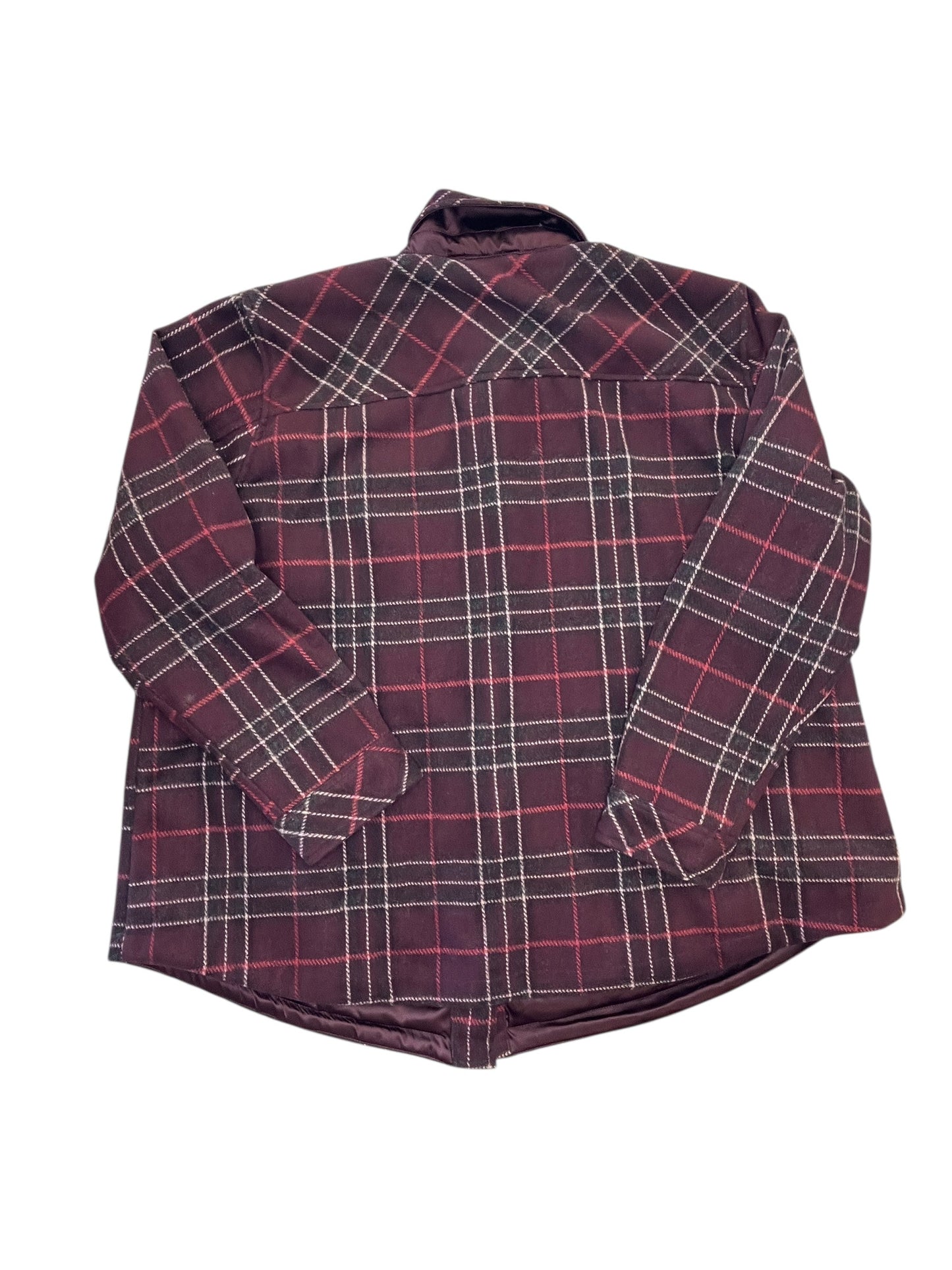 Jacket Shirt By Torrid In Red, Size:L
