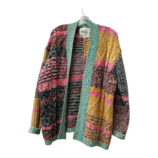 SWEATER CARDIGAN by Merci and Merci in PINK & RED, Size:S