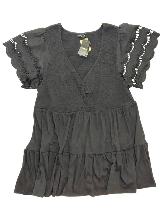 Blouse Ss By Torrid In Black, Size:1X