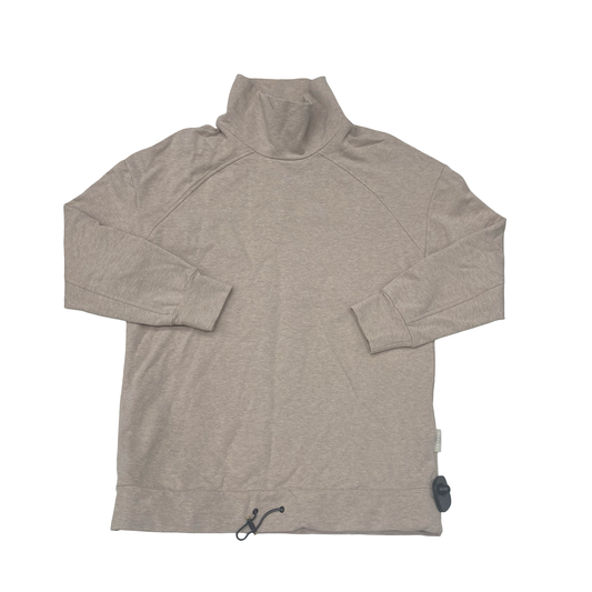 Athletic Sweatshirt Collar By Varley In Tan, Size:S