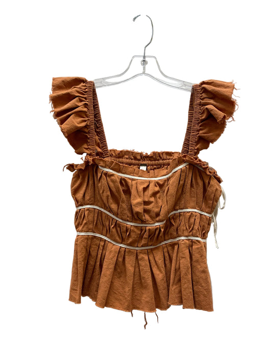 Top Sleeveless By Free People In Brown, Size:S