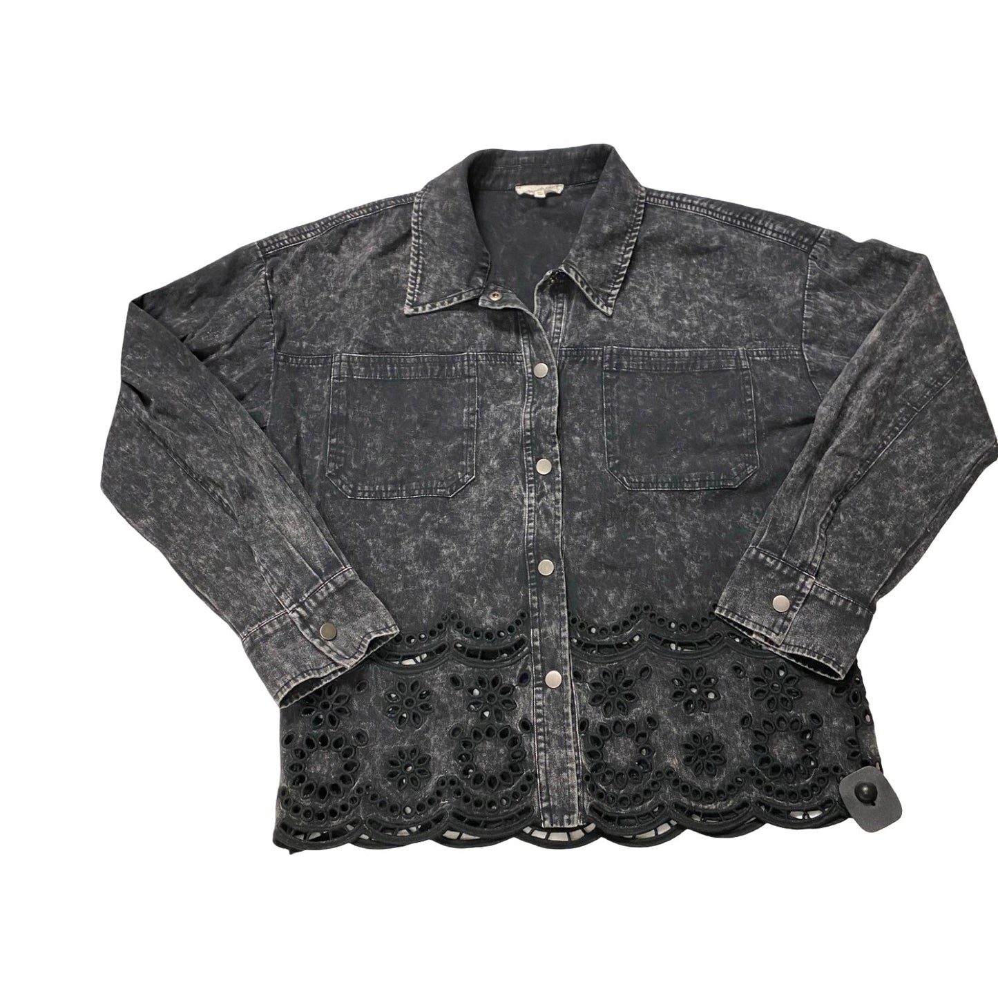 Jacket Shirt By Mystree In Black, Size:M