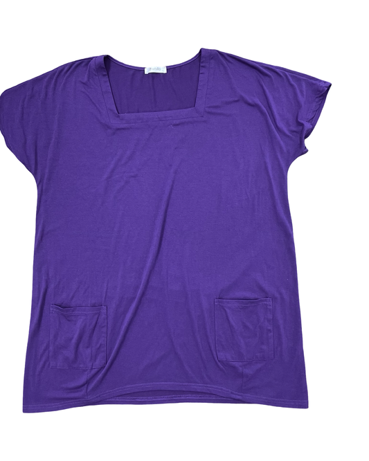Tunic Ss By Clothes Mentor In Purple, Size:Xl