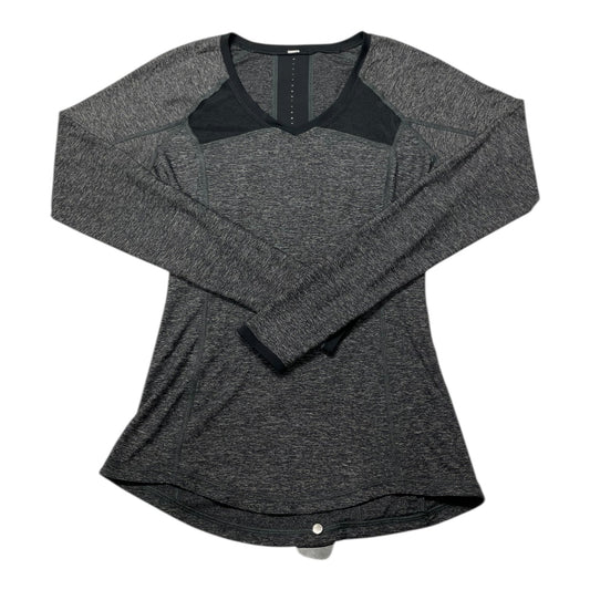Athletic Top Ls Collar By Lululemon In Black, Size:4