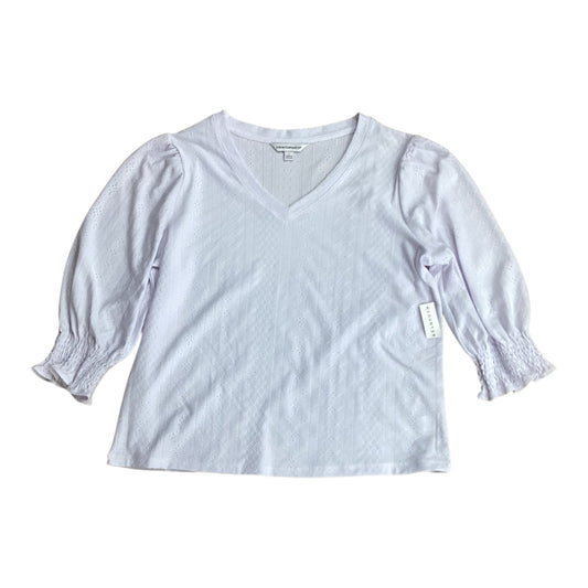 Top Ls By Counterparts In White, Size:L