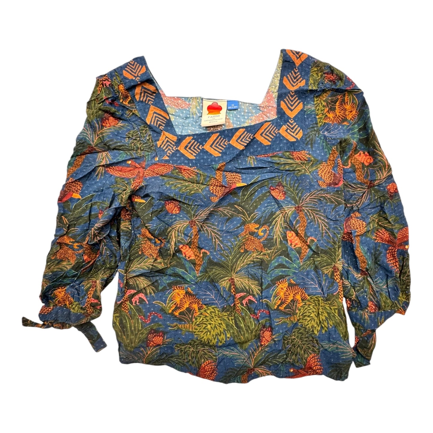 Top Ls Designer By Farm Rio In Multi, Size:Xs