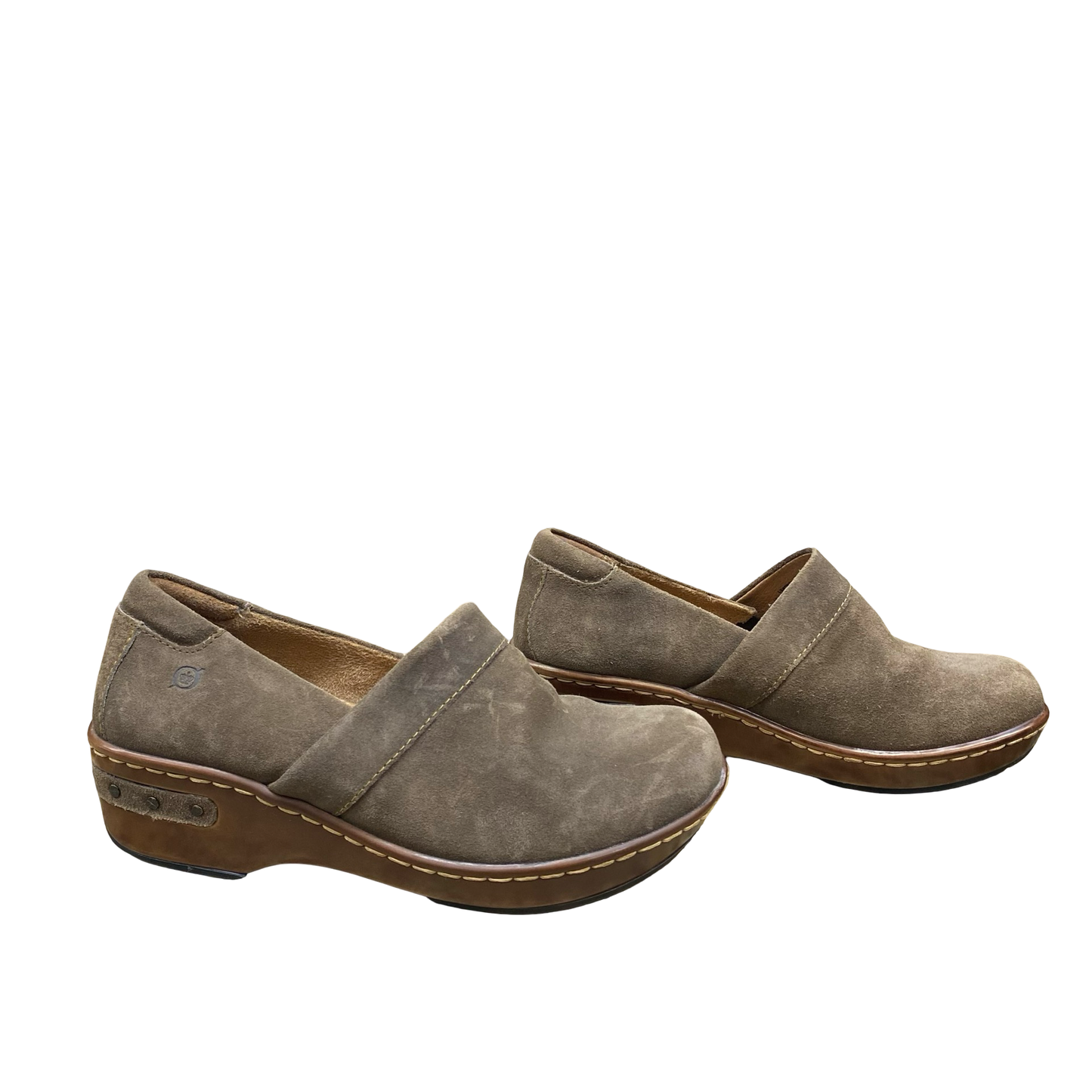 Shoes Heels Wedge By Born In Brown, Size:6.5
