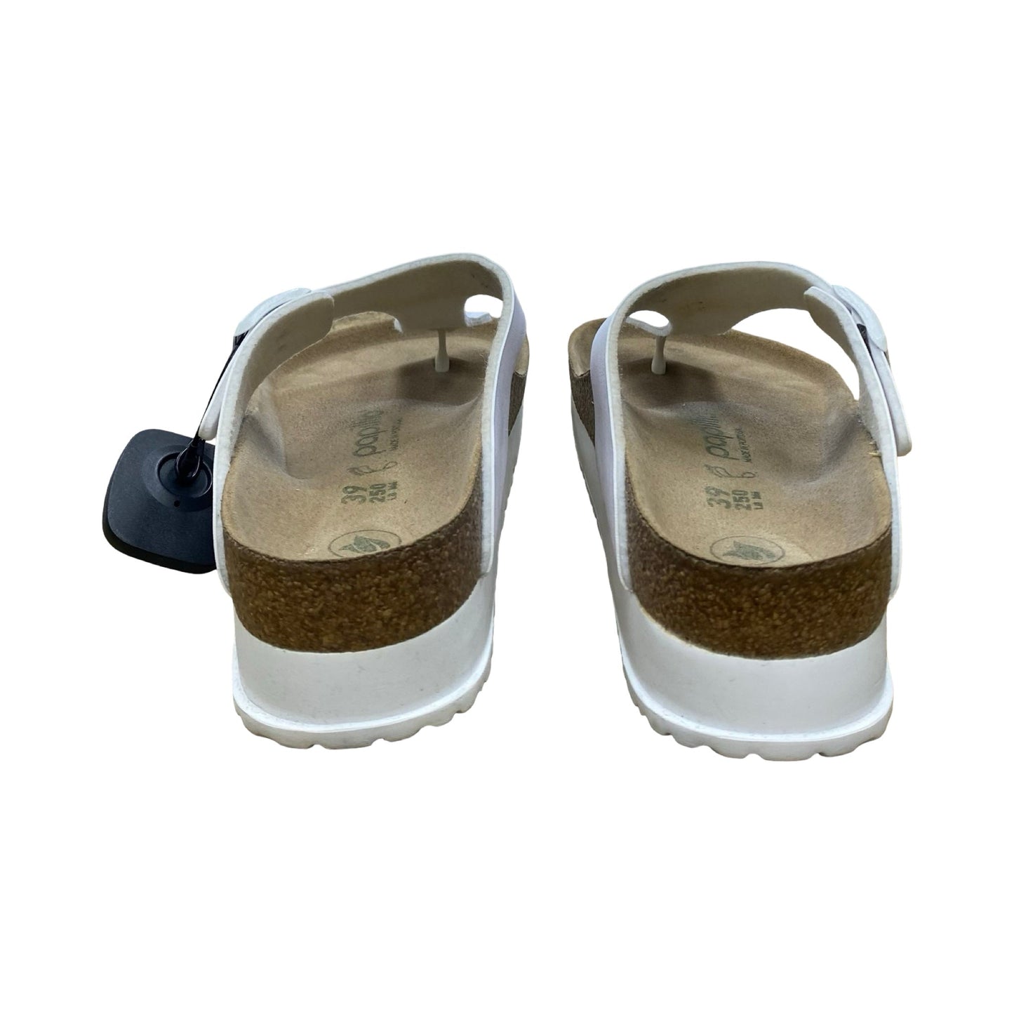 Sandals Designer By Birkenstock In White, Size:8.5