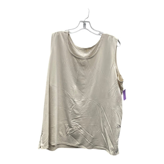 Tank Top By Susan Graver In Beige, Size:2X