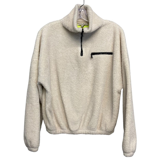 Jacket Fleece By Express In White, Size:Xs