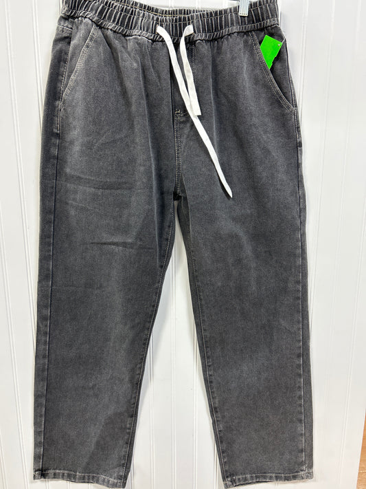 Jeans Wide Leg By Cmc In Black Denim, Size:Xl