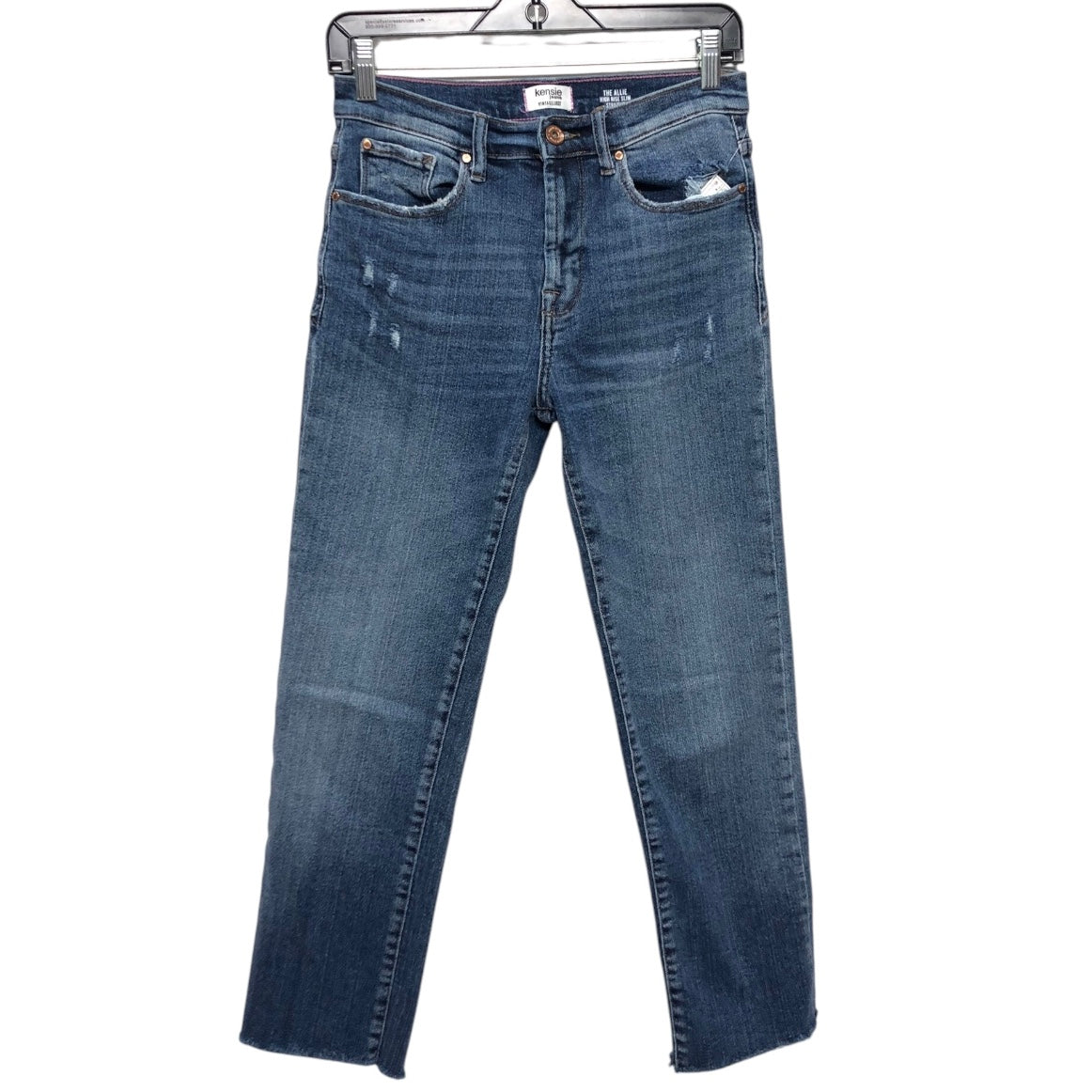 Jeans Straight By Kensie In Blue Denim, Size:4