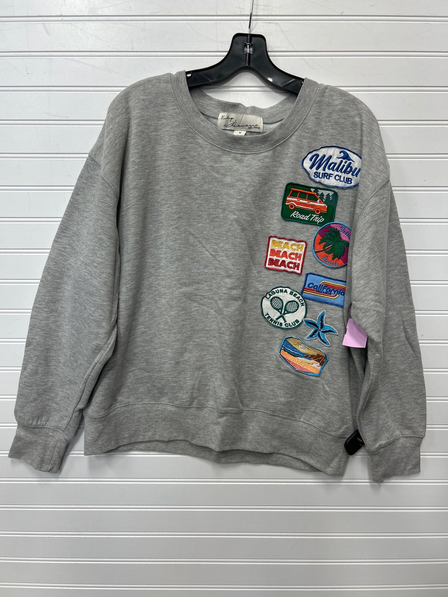 Top Ls By Vintage Havana In Grey, Size:M