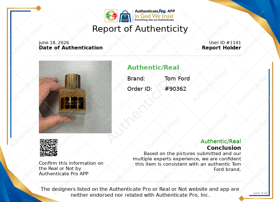 Fragrance Luxury Designer By Tom Ford, Size: